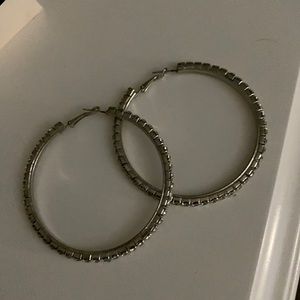 Silver hoops